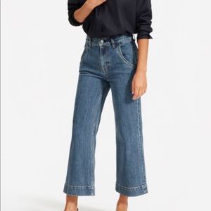 Everlane Wide Leg Crop Demin